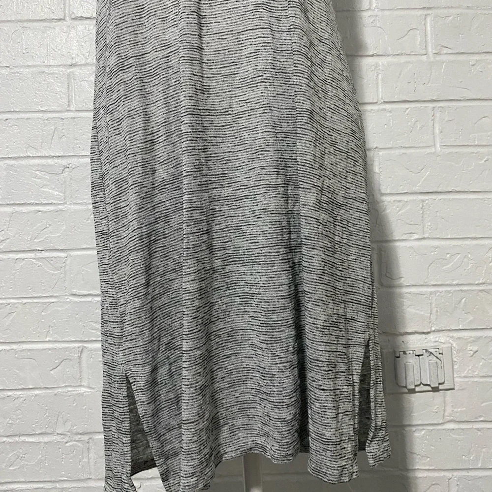 J. Crew Striped Gray Tank Dress